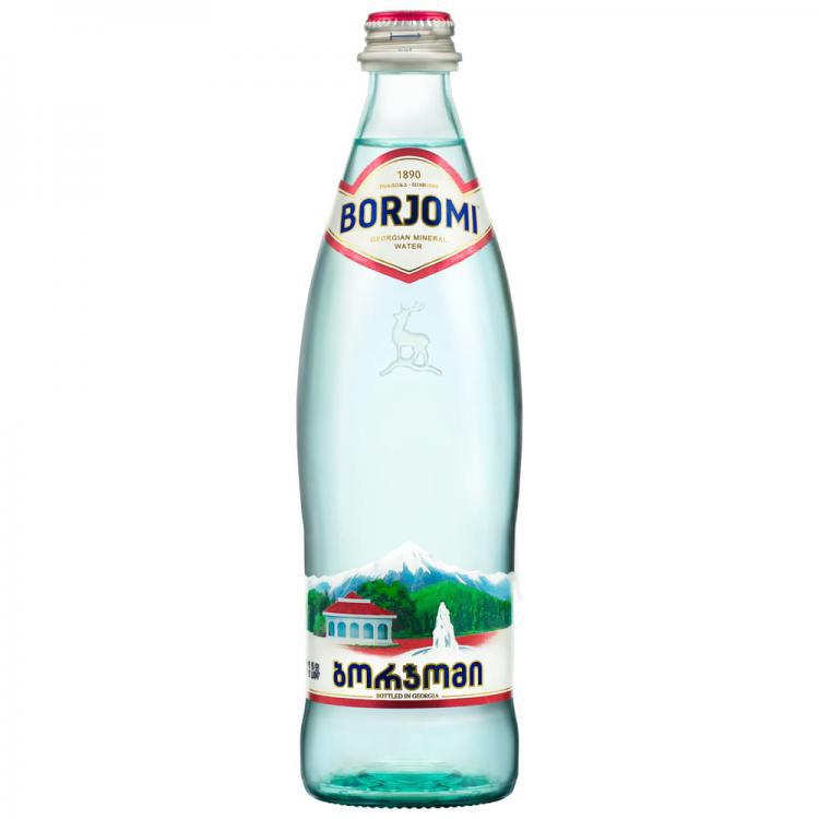 Woda Borjomi 0,5l but. szkl.